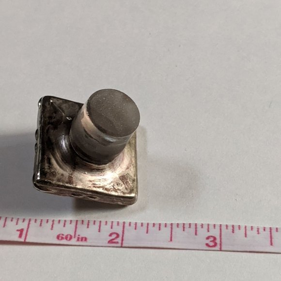 VTG Perfume Bottle Glass/Metal - Picture 6 of 10